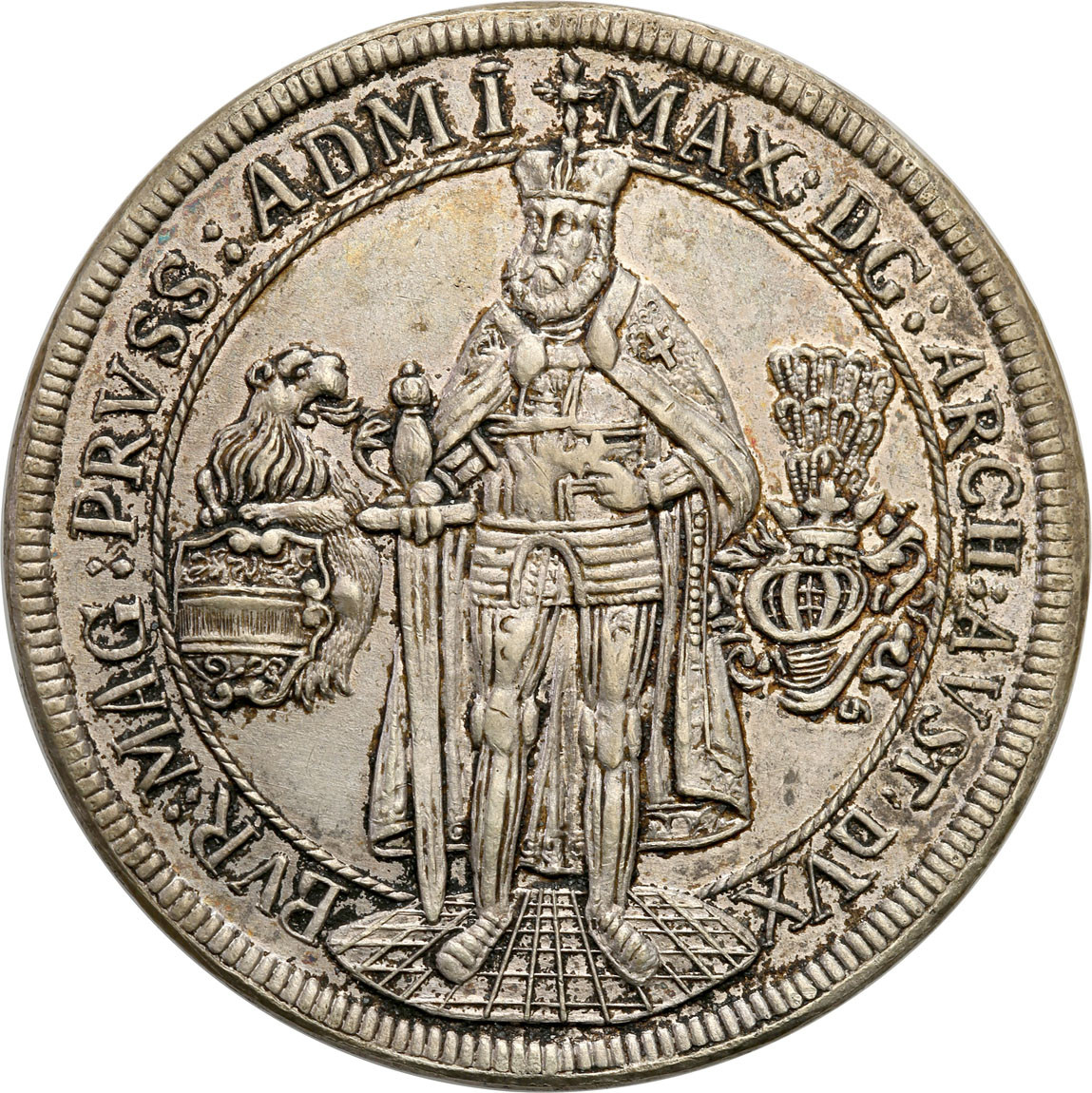 Austria, Zakon Krzyżacki w Mergentheim. Maksymilian I (1585-1590-1618). Medal na wzór talara 1603
